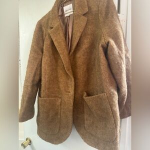 Cutest wool camel made well blazer nwt